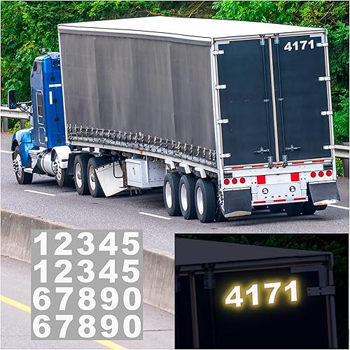 Vista 91 de iSYFIX - 2 juegos de calcomanías de números de 4 pulgadas, calcomanías de vinilo de alta calidad troqueladas y precortadas para buzón, ventanas, Oro