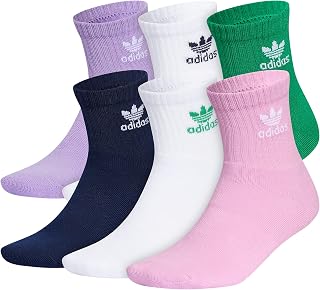 adidas Originals Mens Trefoil Quarter Socks 6 Pairs