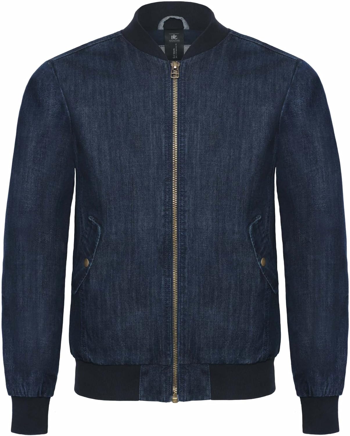 mens denim bomber jacket with fur collar
