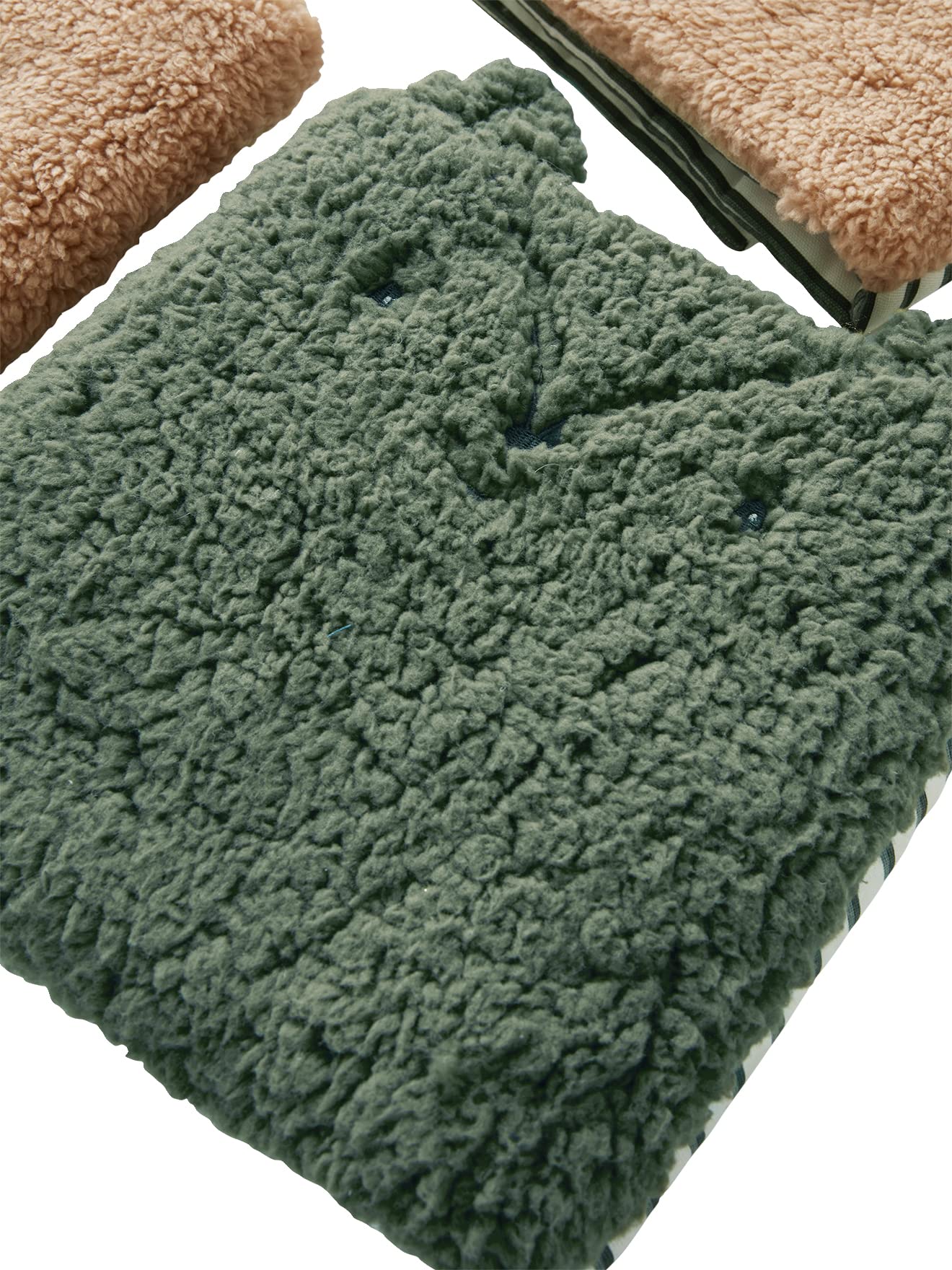 Vertbaudet Baby Bettumrandung „Grüner Wald“ Oeko-Tex wollweiß/Mehrfarbig ONE Size