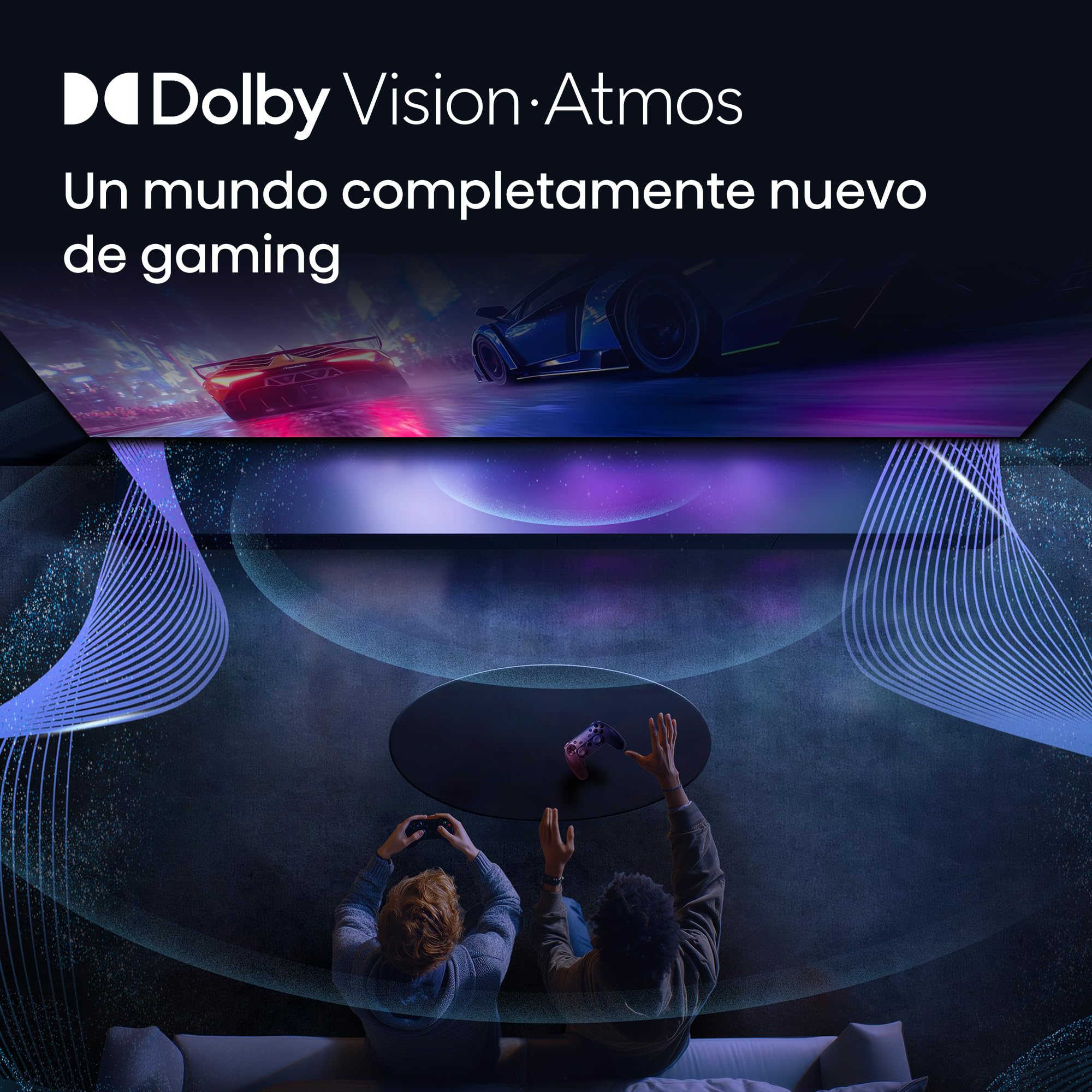 Hisense 43E7Q Pro - QLED Smart TV 43 Pulgadas, Modo Juego 144 Hz Nativos, Hi-QLED Color, Dolby Vison.Atmos, Imágenes IA, Smooth Motion IA, AMD FreeSync Premium Pro, HDR10+Gaming