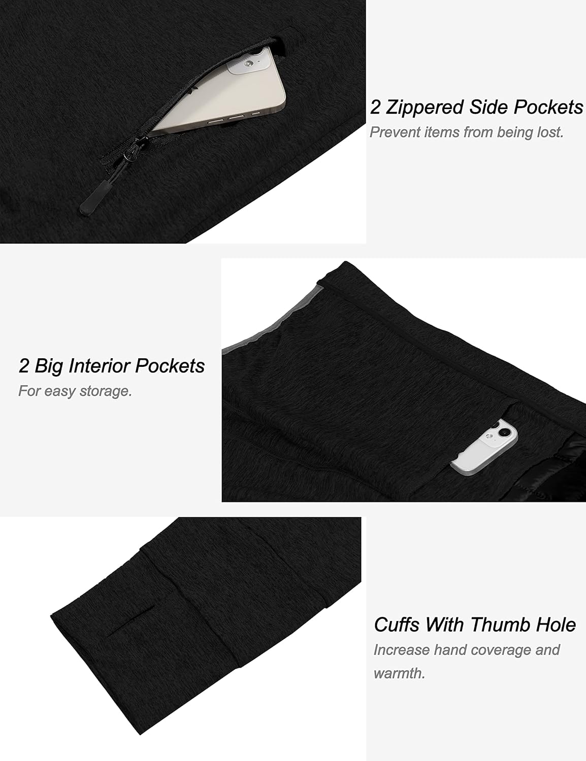 Little Donkey Andy Men's Lightweight Running Jackets Full Zip Hooded Sports Jacket for Winter Hiking Golf Casual - Image 5