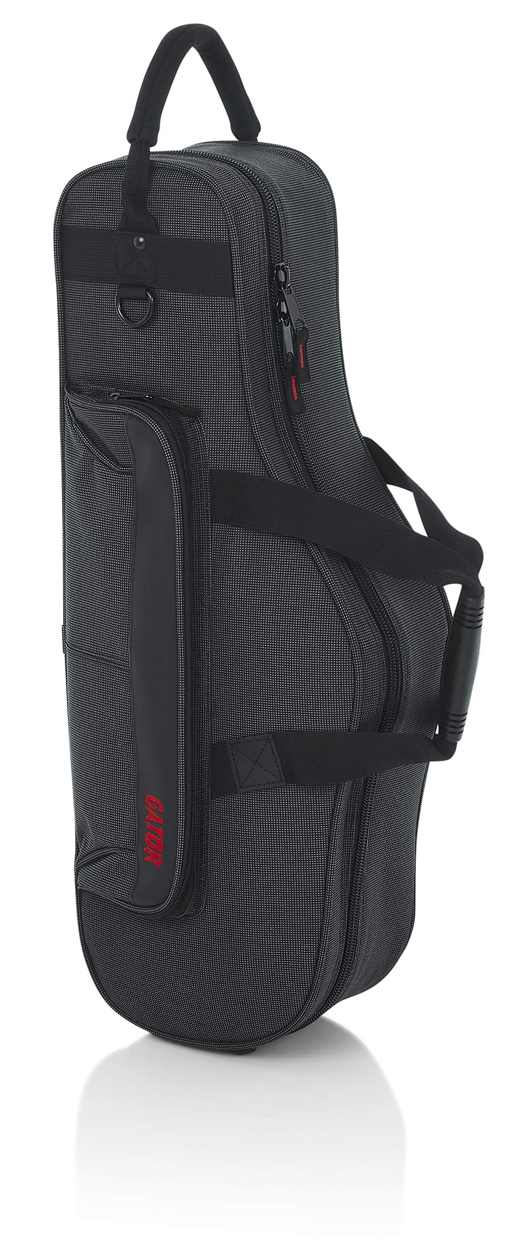 Gator GL-ALTOSAX-MPC Leichtgewicht Koffer für Alt-Saxophon – Stoßfeste EPS-Schaum-Polsterung, Nylon-Außenhülle, ideal für Schule, Bühne & Reise
