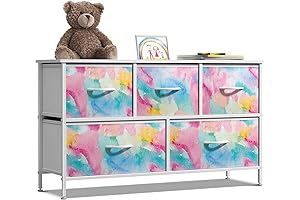 Sorbus Kids Dresser with 5 Drawers for Easy Organization