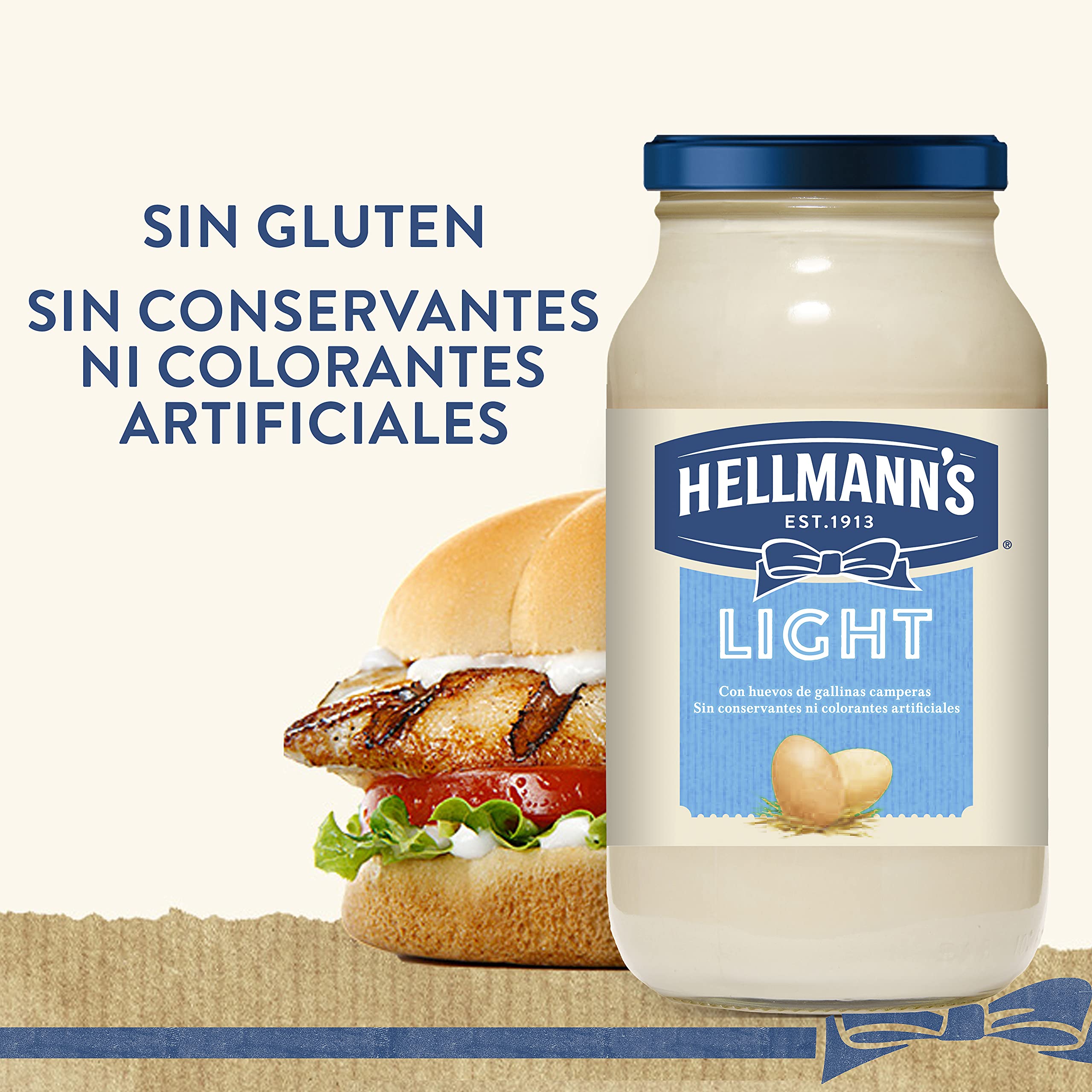 Hellmann's Salsa Light en Tarro 430ml - Pack de 12