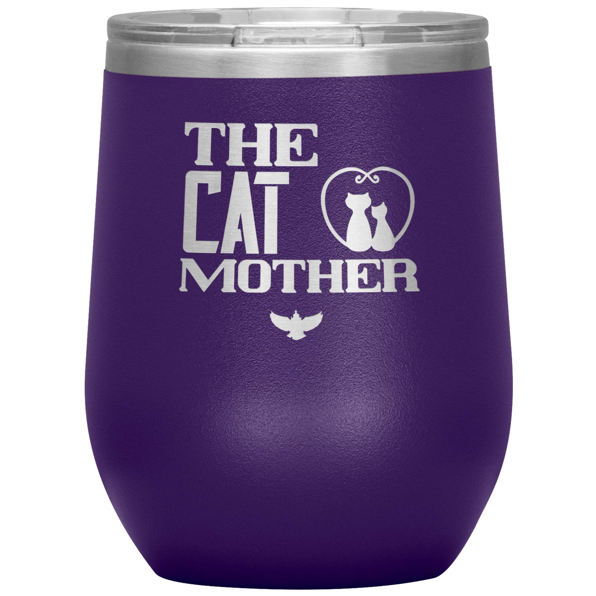 The Cat Mother - Wine Tumbler 12 oz.