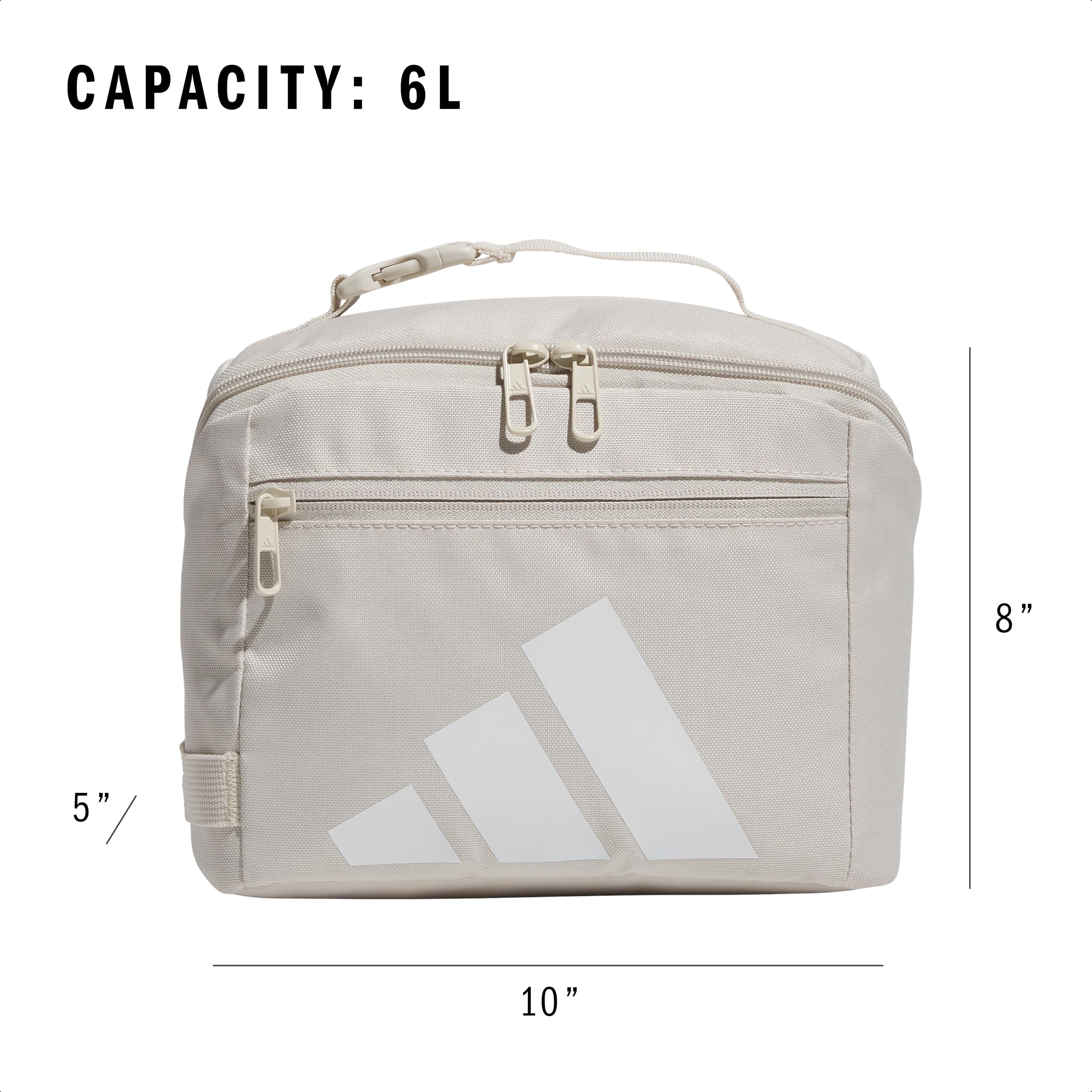 adidas Affiliate Lunchtasche (6 l), isolierte Lebensmittelbehälter, Tragetasche für Kinder/Erwachsene