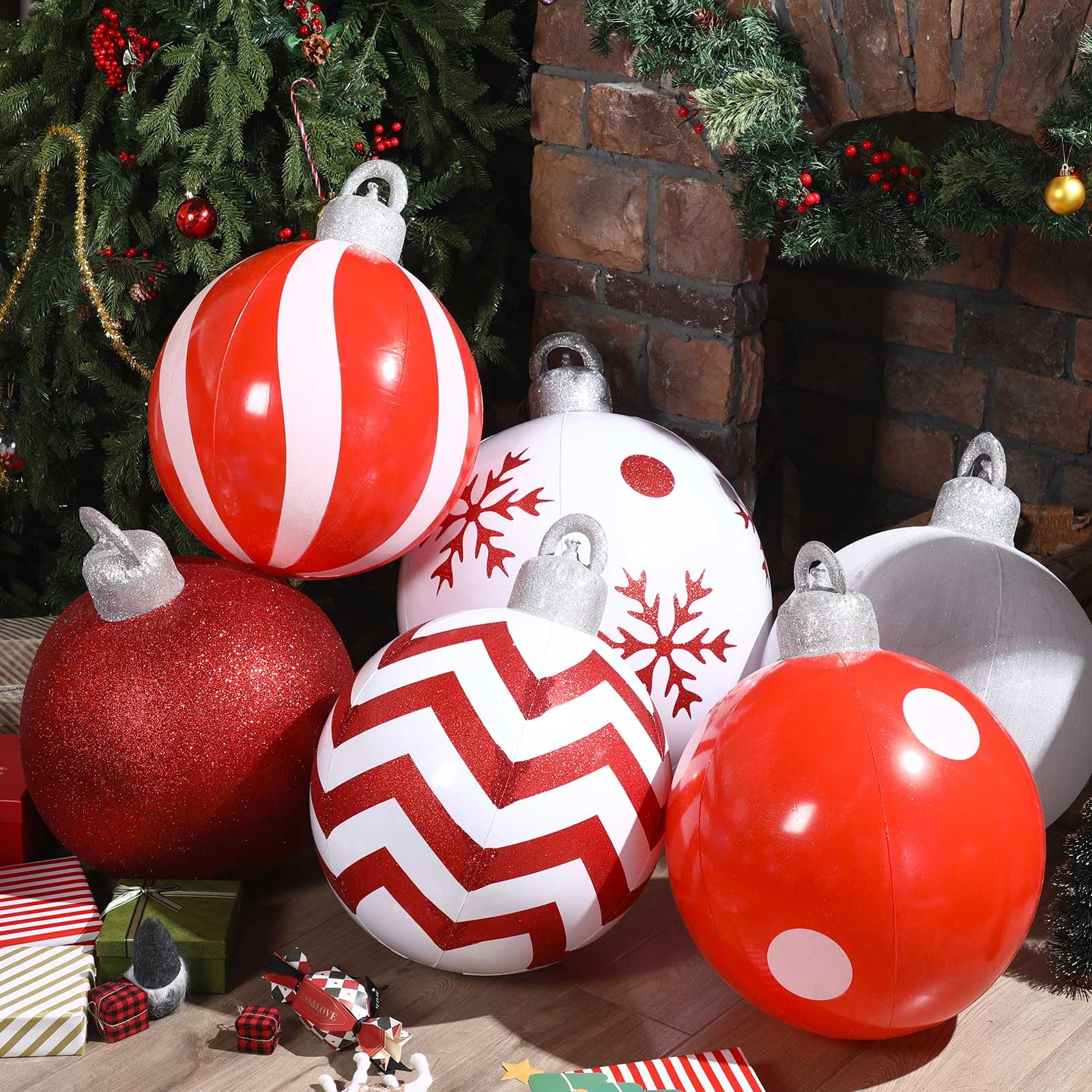 Snapklik.com : Jetec 2 Pcs 18 Inch Giant Christmas Inflatable Print ...