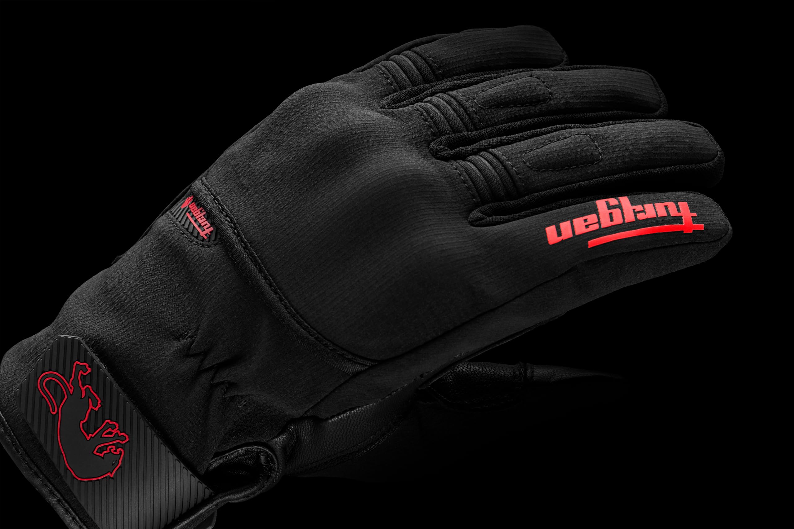 Furygan Jet All Seasons D3O Evo - Gants Moto Homme - Cuir de chèvre - Tactile - Toutes Saisons - 100% Waterproof- Doublure Respirante et Thermique