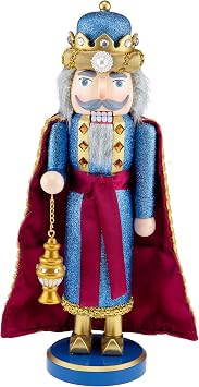 Clever Creations Wiseman with Frankincense 14 Inch Traditional Wooden Nutcracker, Festive Christmas Decor for Shelves and Tables