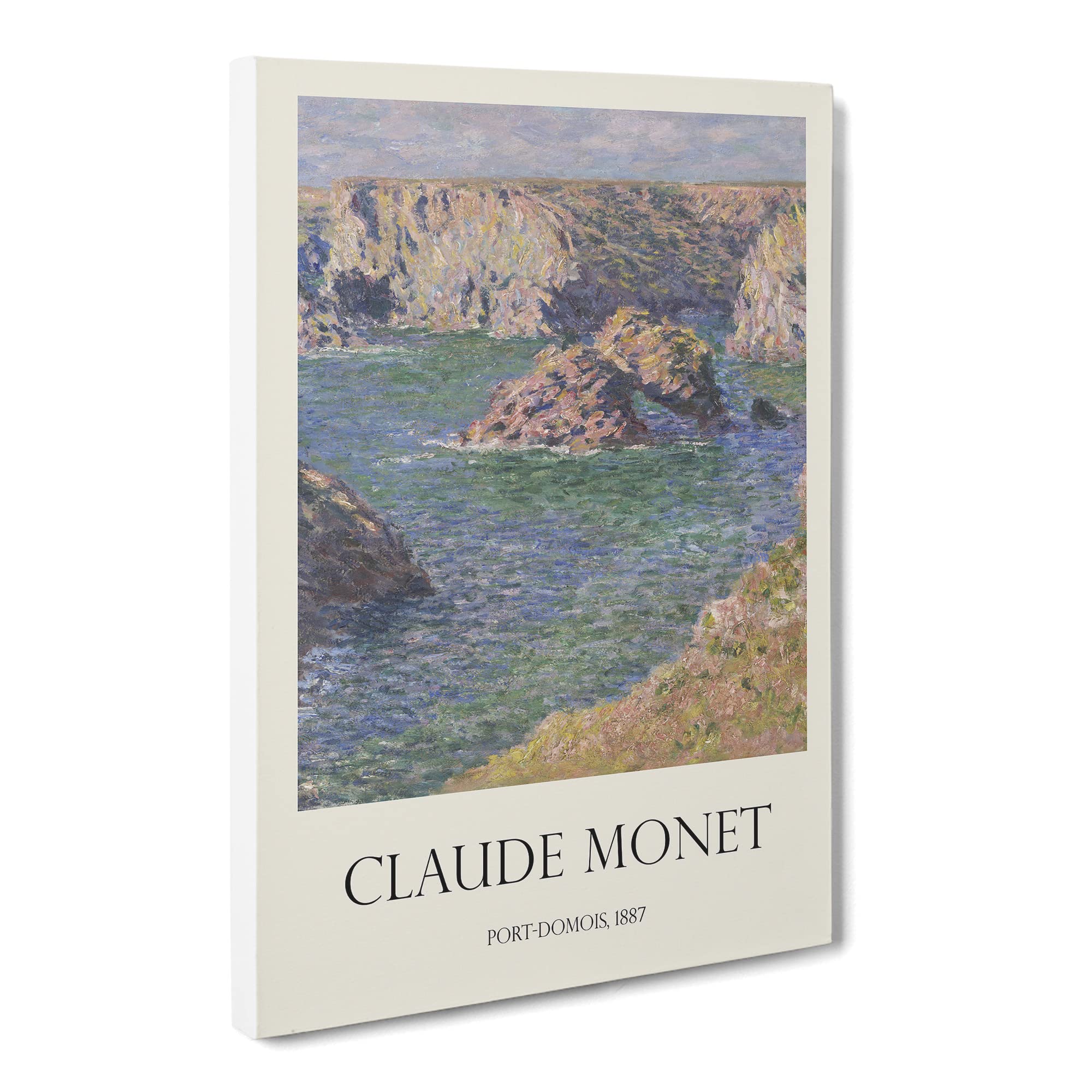 Port Domois, Belle Isle By Claude Monet Canvas Print, Mixed, 25L x 50W cm