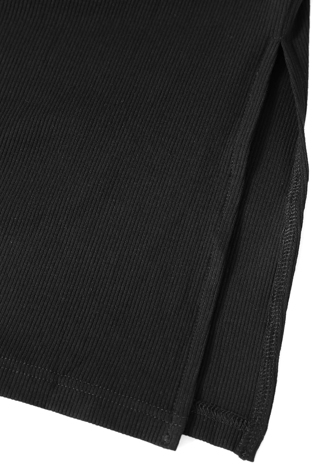 LovelyWholesale Women 2 Piece Short Sets Split Ribbed Tube Tops and Shorts Summer Outfits - Image 6