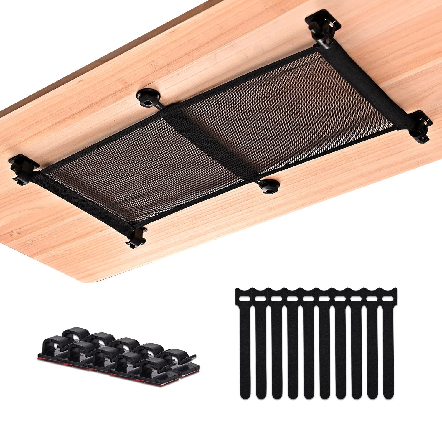 HX AURIZE Flexible Cable Management Net Under Desk - Cable Management ...