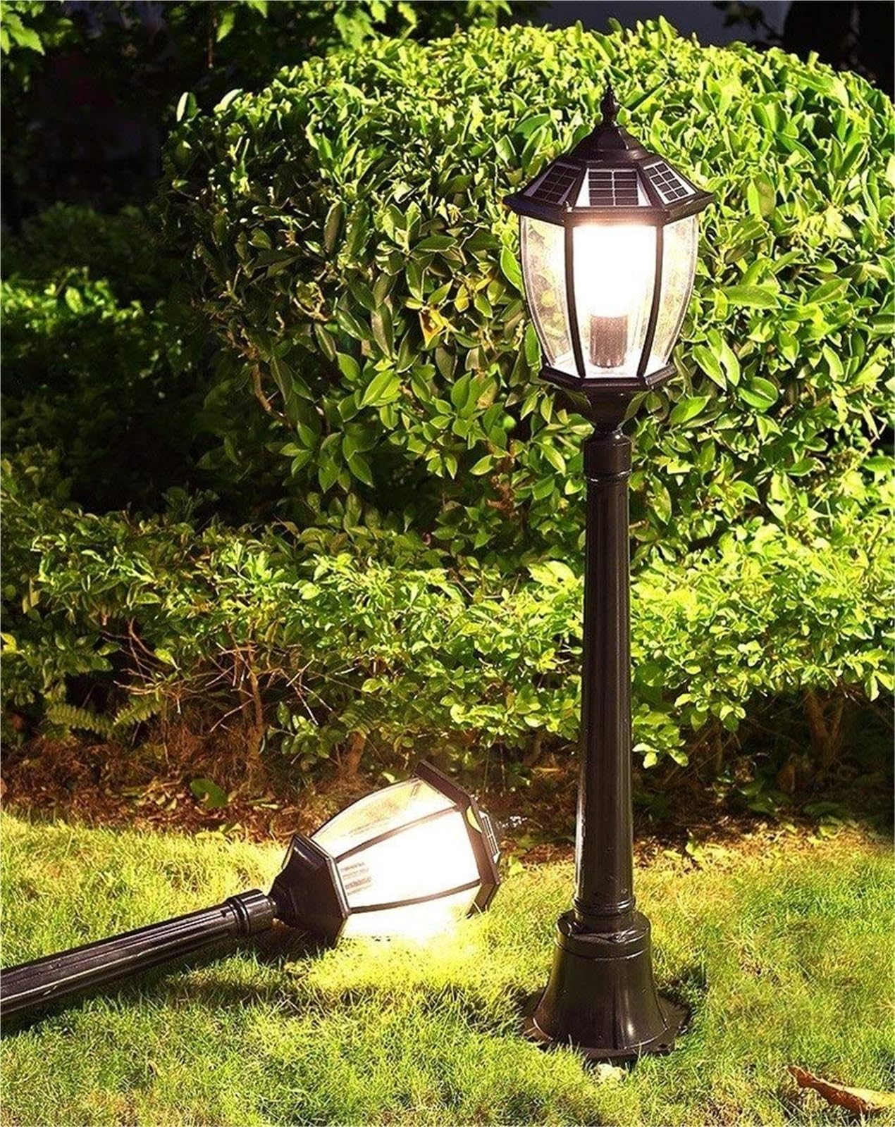 Solarne lampy słupkowe lampy na zewnątrz wiktoriańskie antyczne zewnętrzne solarne lampy uliczne wodoodporne oświetlenie ogrodowe europejska ścieżka krajobrazowa lampa retro słup wysoki słup A