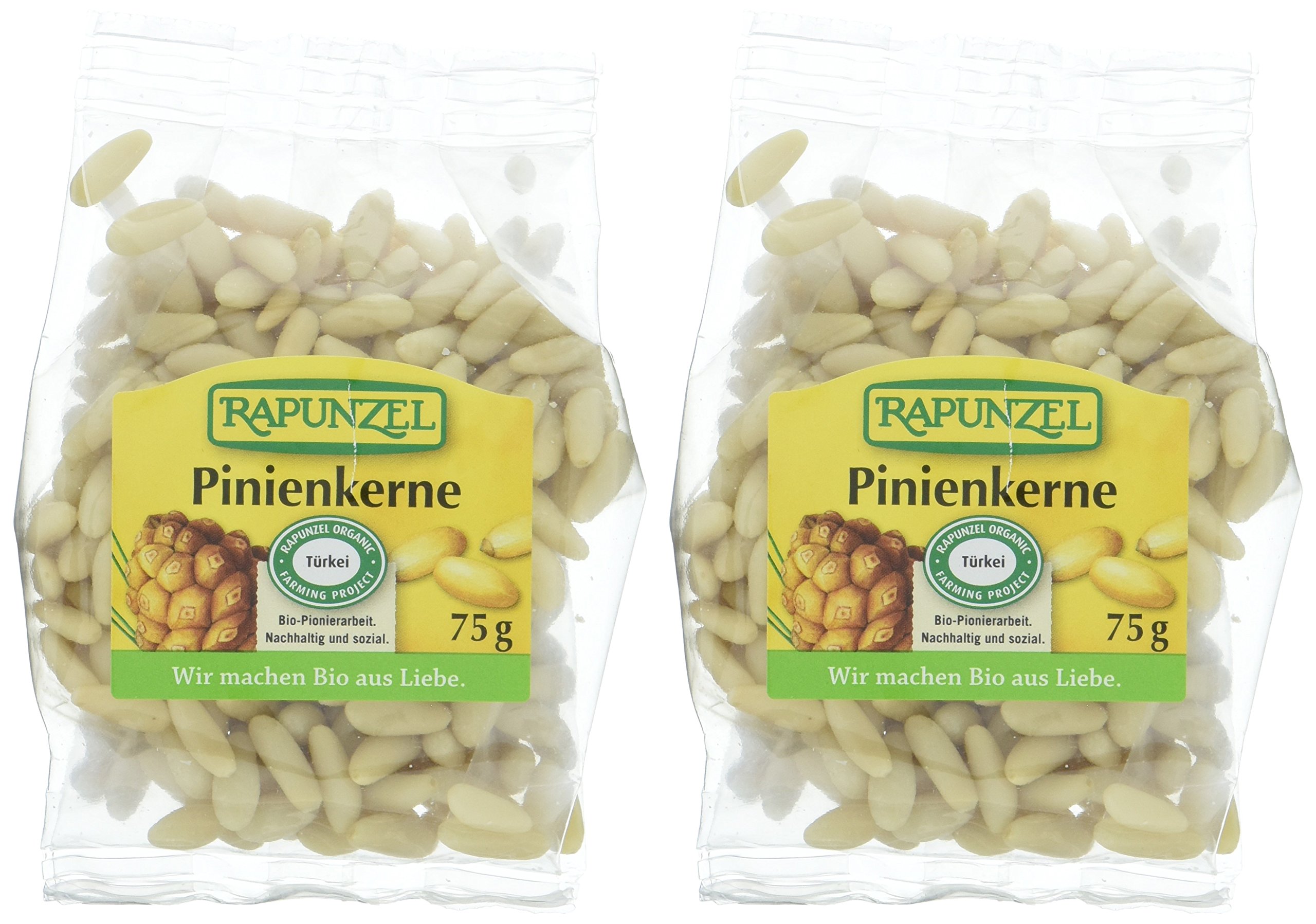Rapunzel Pinienkerne, Projekt, 2er Pack (2 x 75 g) - Bio