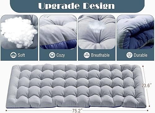 Miniatura 6 de ABORON Silla de sala de estar, silla portátil resistente para dormitorio, sillas interiores ajustables para relajar la siesta