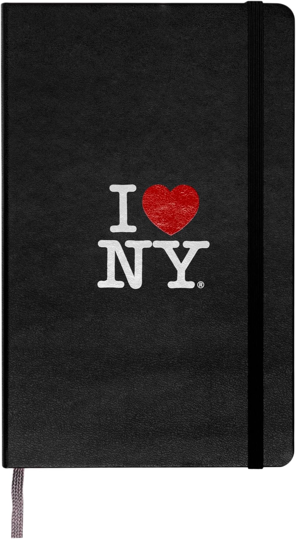 Limited Edition I Love NY Notebook, Large, Ruled, Black, Hard Cover (5 x 8.25)