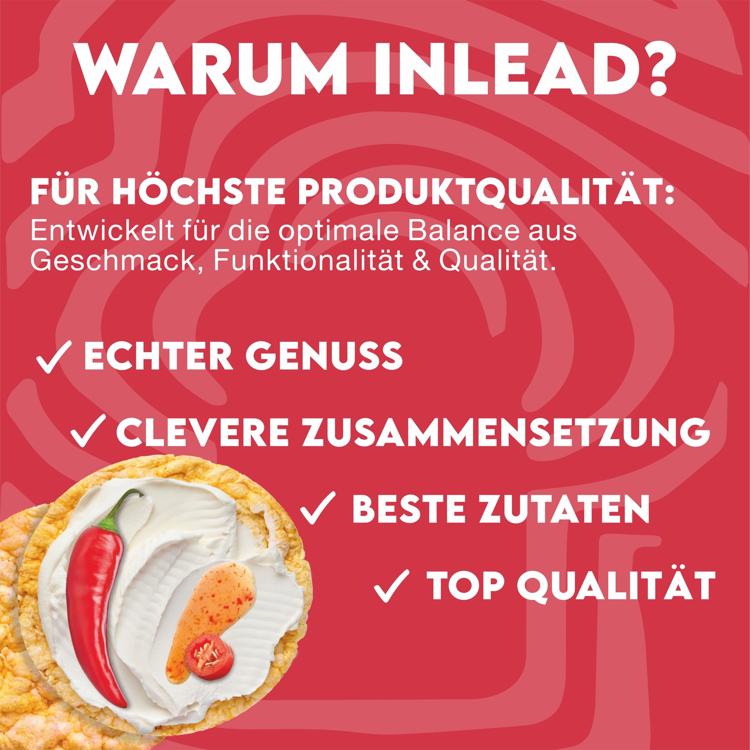 INLEAD - Corn Cakes | Leichte & Knusprige Maiswaffeln für Bewussten Genuss | Kalorienarm, Fettarm & Ideal als gesunde Alternative zu Chips (12x 120g, Chili Flavor)