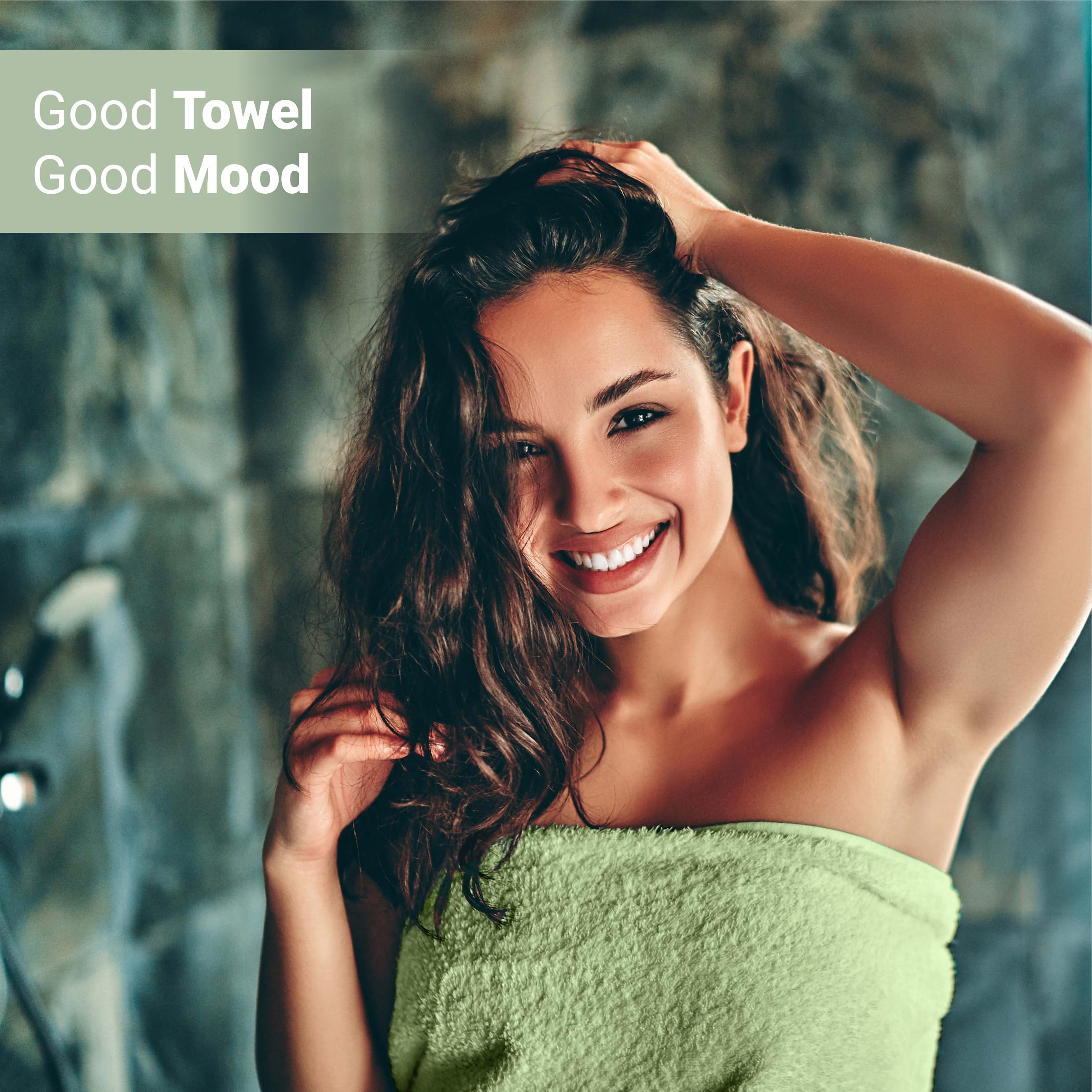 Set 4 Asciugamani Da Bagno 70x140 Cm - 500 GSM Cotone Lussuoso, Ultra Morbido E Assorbente - Foto 2