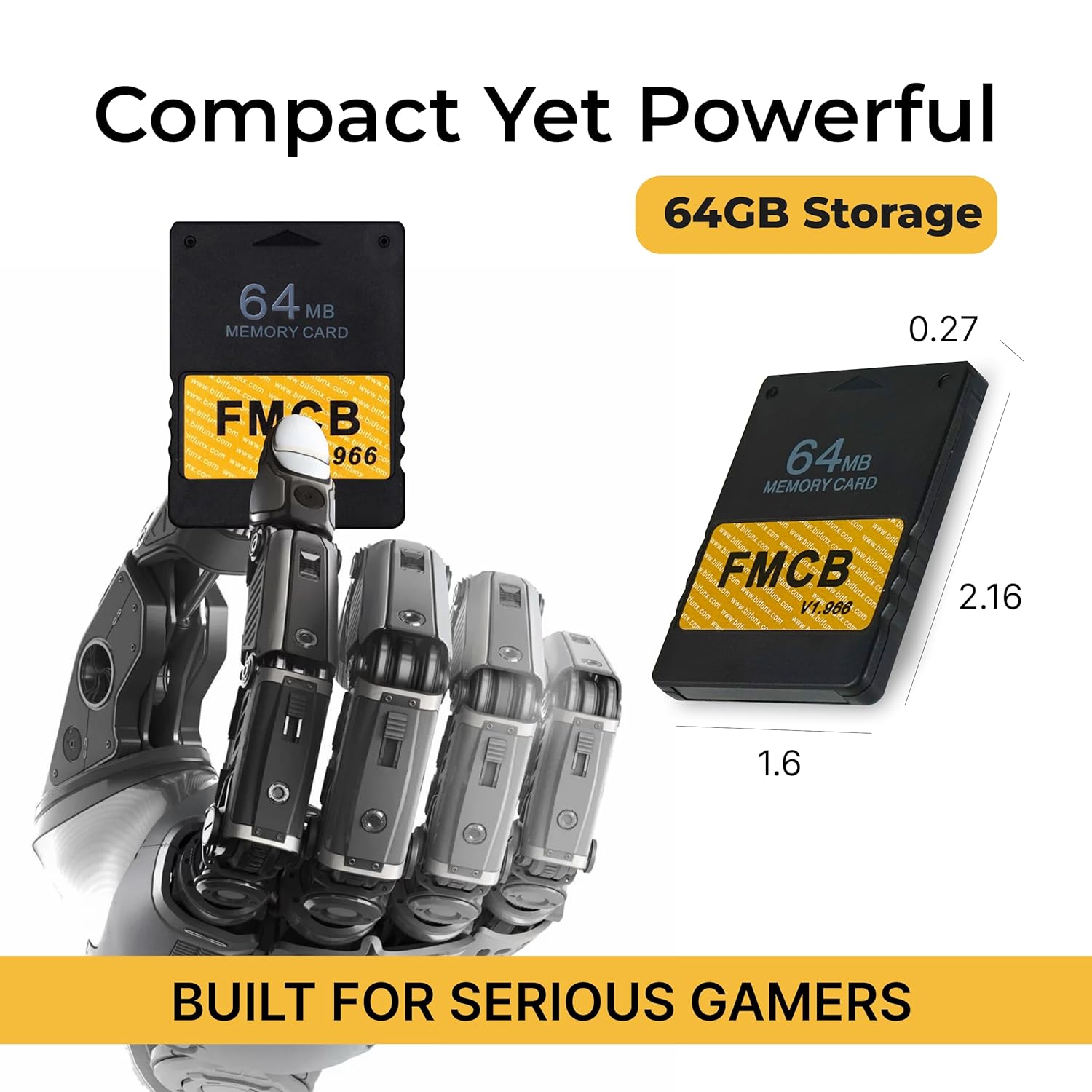 Skywin FMCB Free Mcboot PS2 Memory Card v.1 966-64 MB Memory Card for PS2 PlayStation 2 Games in USB Hard Drive or Hard Disk - Image 2