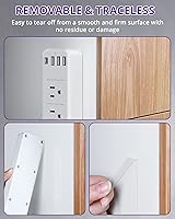 Vista 3 de Cinta de doble cara resistente, cinta de montaje extraíble transparente, multiusos fuerte adhesivo transparente para decoración de paredes