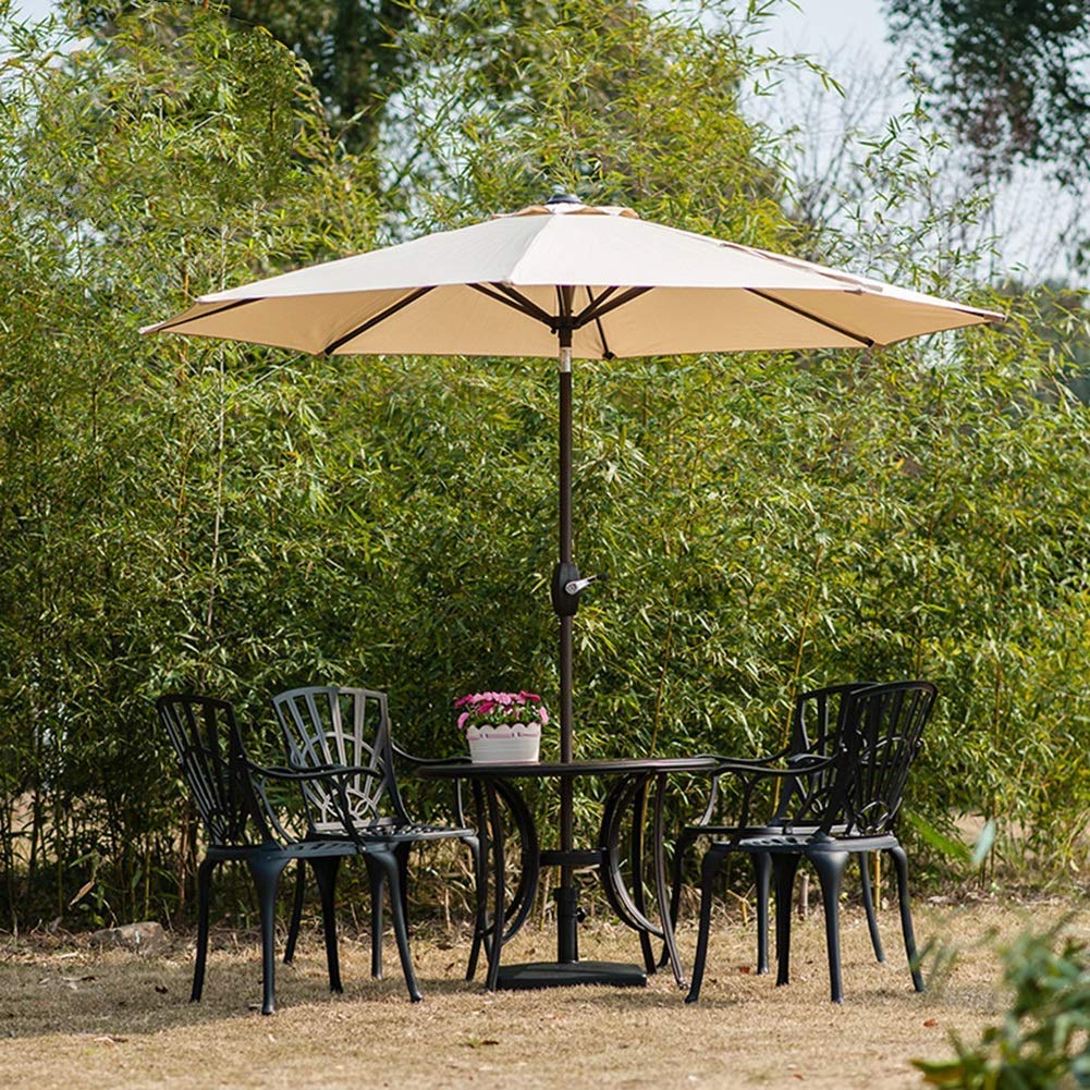 amelia 9 ft. patio table umbrella with tilt and crank Parasols Garden Parasol Umbrella, 9ft Garden Umbrella for Outdoor, Beach Commercial Event Market, Camping, Color:Speckled Trout The Snow Bike World 2nd Visor Enjoy ultimate sun protection