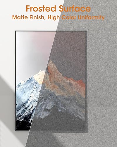 Miniatura 2 de sungwoo Tapete para silla de oficina para alfombra, 47.2 x 60 pulgadas, tapete para silla de escritorio plano esmerilado para alfombras de pelo alto