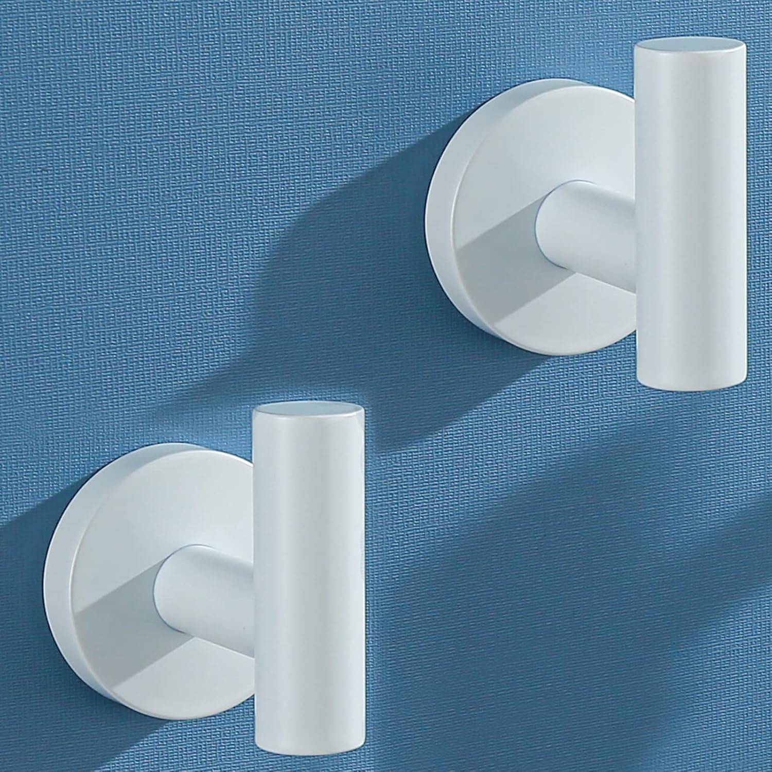 SEABEFORE White Towel Hooks Coat Robe Hook for Bath and Kitchen ...