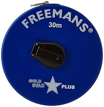 Freemans Gold Star Plus - Fibre Glass - Plastika - Measuring Tape 30 Meter