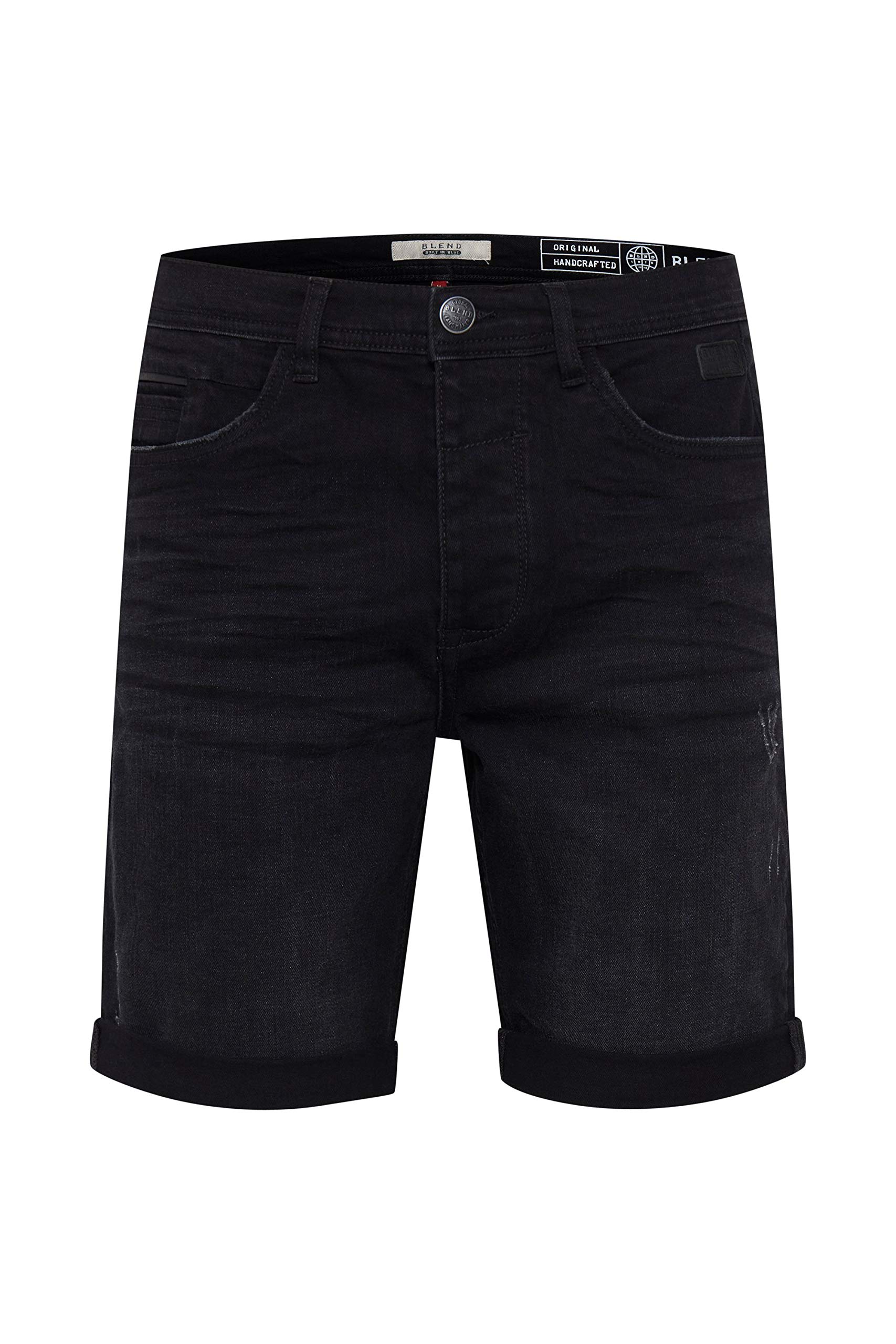 Blend BHMartels Herren Jeans Shorts Kurze Denim Hose mit Destroyed-Optik Stretch 5-Pocket-Form Baumwollmischung Regular fit