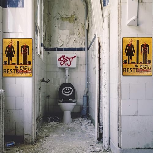 Miniatura 2 de 2 calcomanías de Halloween aterradoras para baño, calcomanías de pared para puerta de Halloween, decoración para casa fantasma y fiestas temáticas