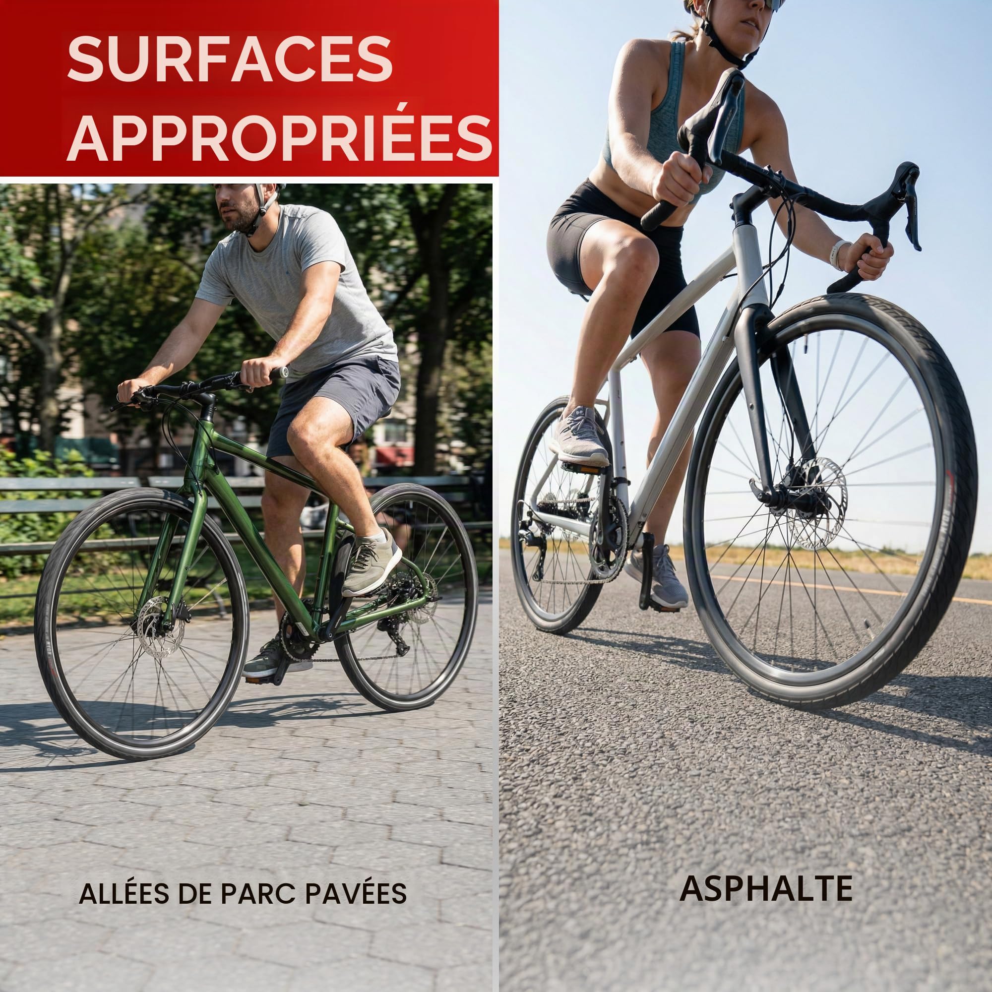 Fincci Pneus Velo 700x35с - Paire Pliable Pneus 28 x 1.35 Pouces avec Nylon Anti Crevaison 1mm, 30 TPI - Tires 37-622 pour Urbain Bicyclette, Route & VTT & Tournée & Électrique Velo