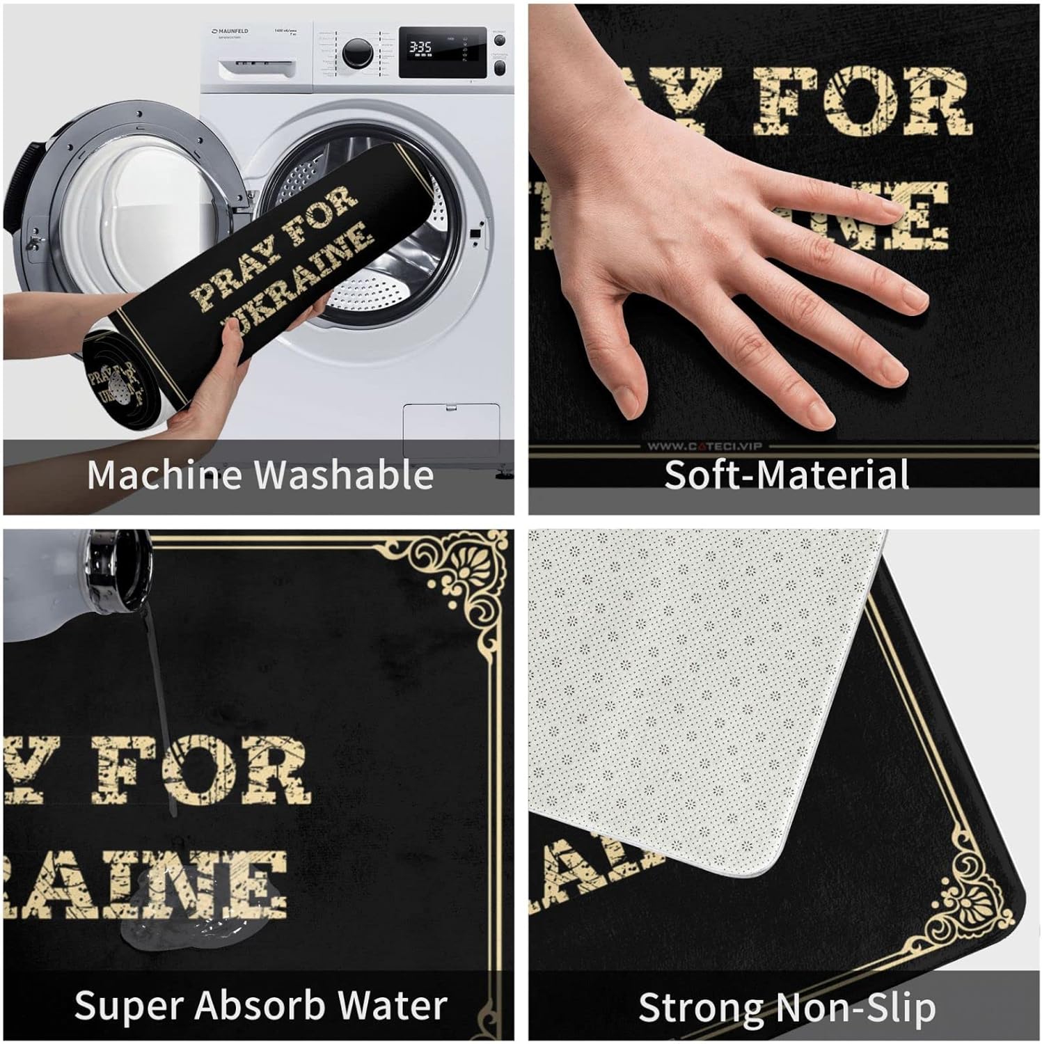 Shoes Here Mat Pray for Ukraine Doormat Summer Welcome Mat Welcome Mat Outdoor Funny(Size:65X90CM)