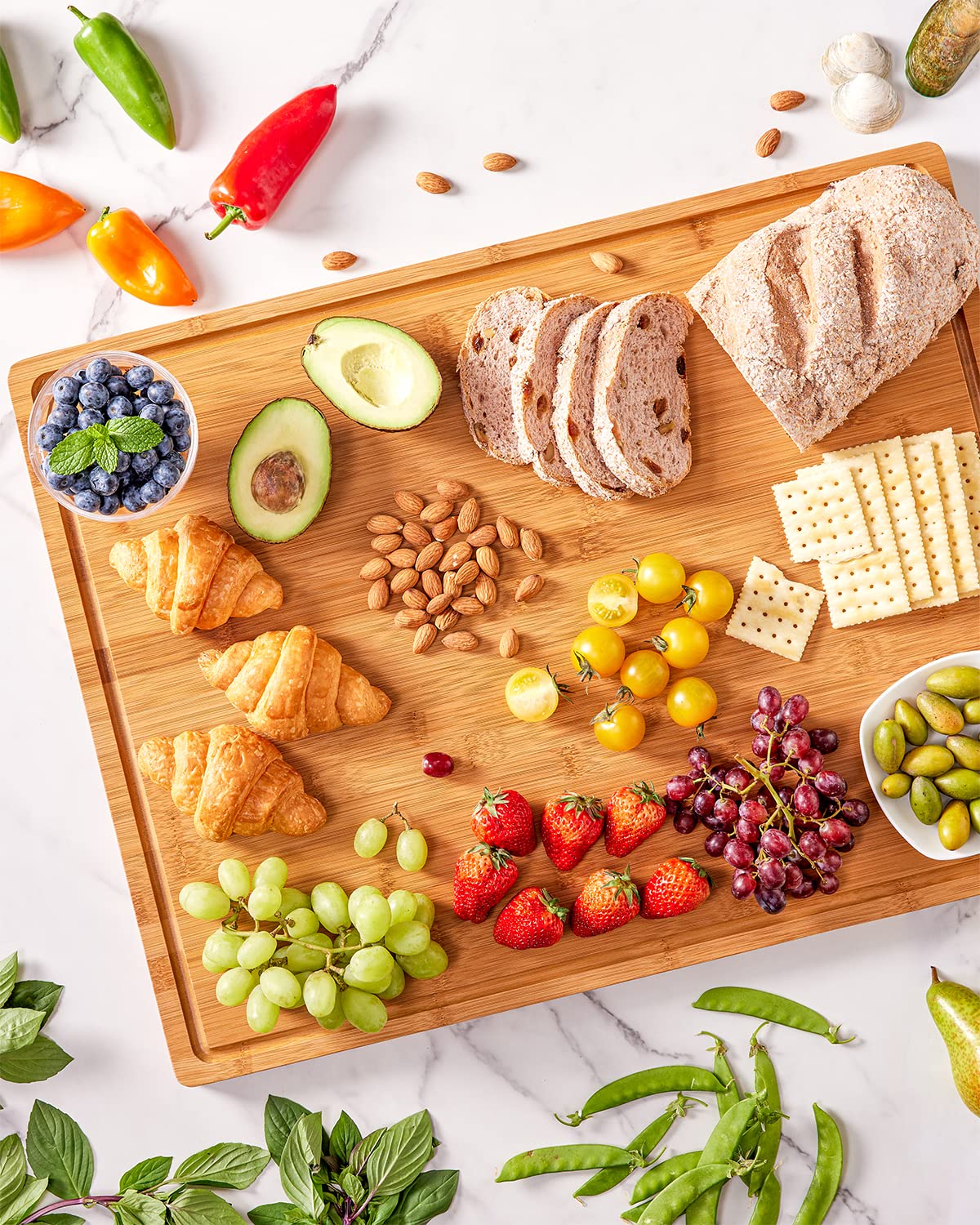 Amazon.com: Extra Large Cutting Boards for Kitchen, XXL Reversible