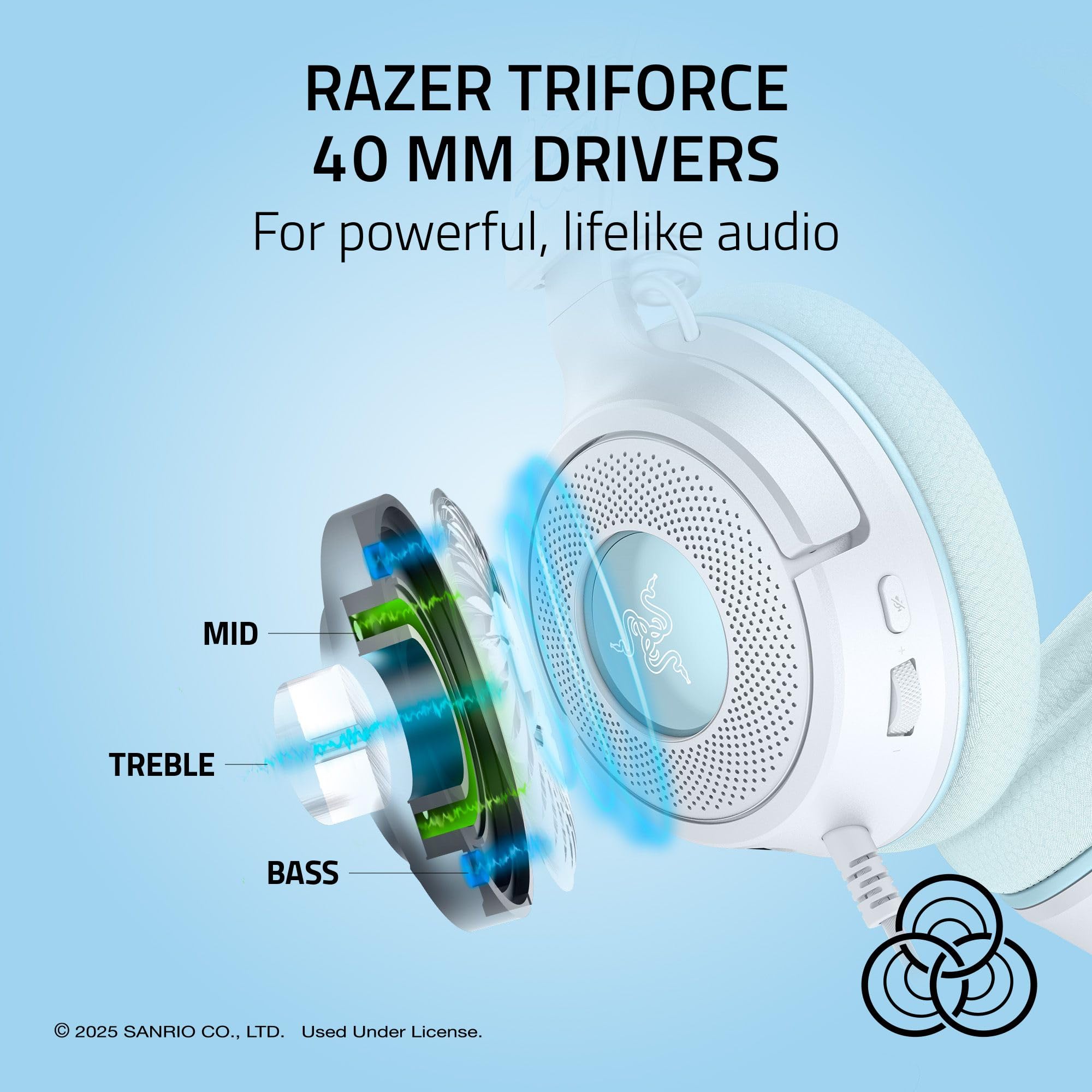 Amazon.com: Razer Kraken V4 X Wired Gaming Headset, 40 mm Drivers