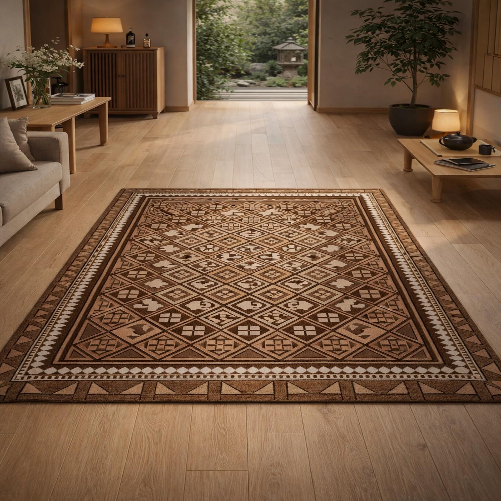 Alfombra de pelo suave y facil cuidado Rururug alfombras lavables 120x200 cm