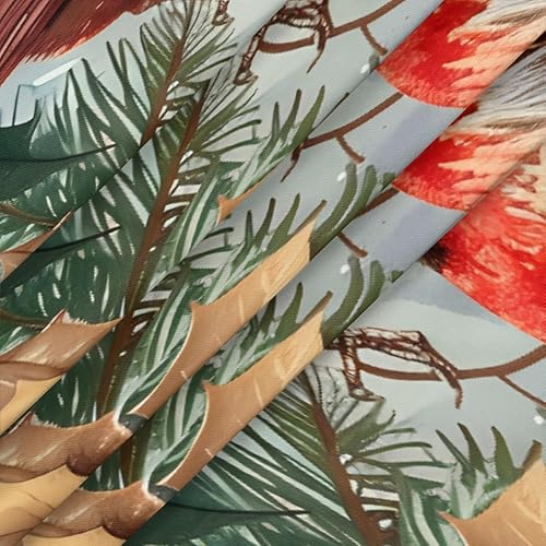 Vista 214 de cfpolar Mantel redondo ajustable de verano, hojas de palma tropical, borde elástico, mantel redondo lavable para uso en interiores y exteriores, se