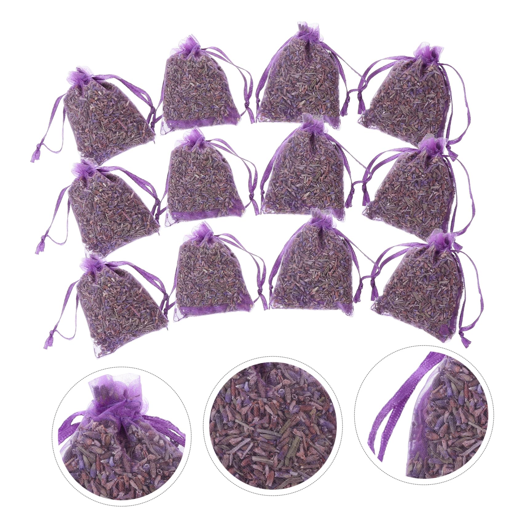 PRETYZOOM 5 Set Bustina Di Lavanda Sacchetti Di Lavanda Per Armadi Profumato Bustine Di Lavanda Profumo Per Biancheria Bustine Decorative Bustina Appesa Alla Lavanda Maglia 12 Pezzi*5