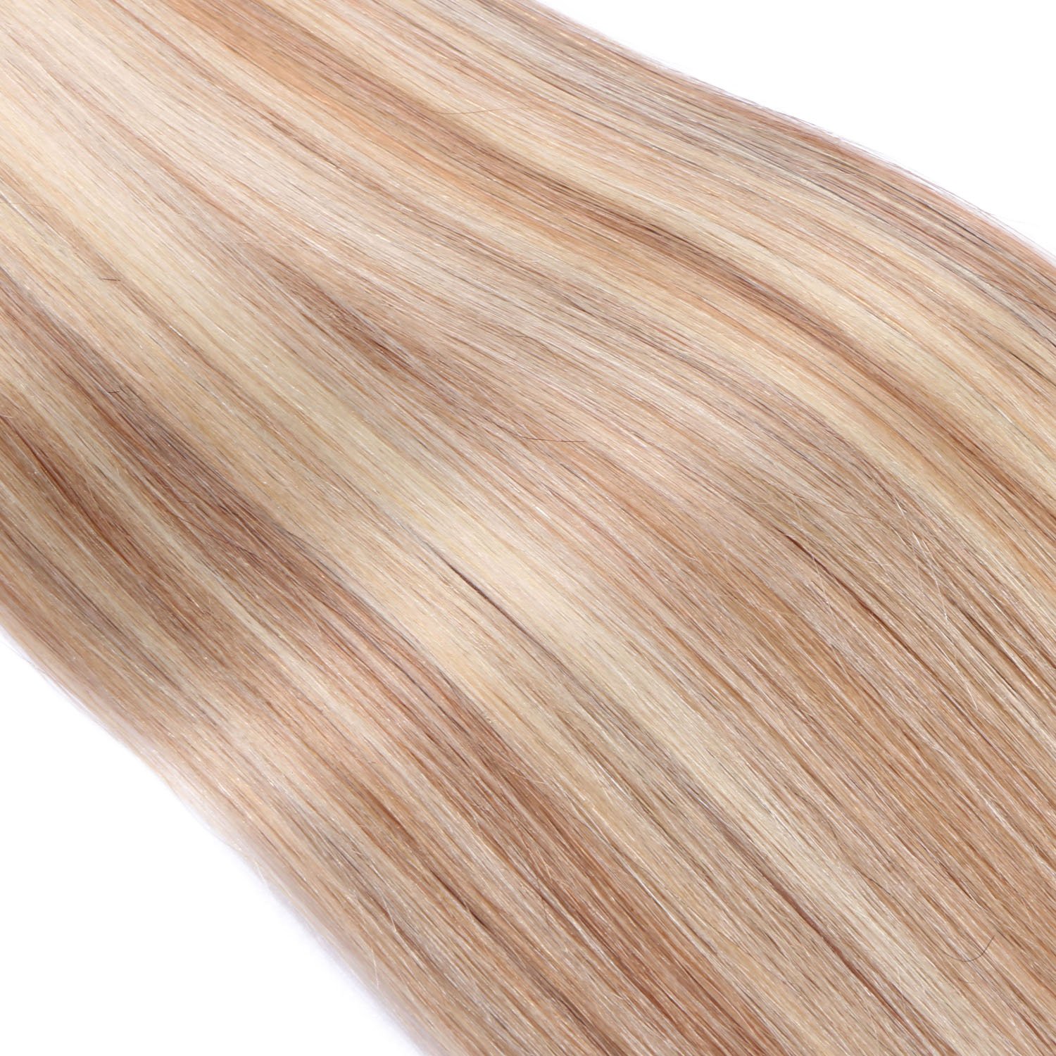 Keratin Bonding - # 12/613 GESTRÄHNT - 40cm - 100 Strähnen - 1g - 100% Remy Echthaar Haarverlängerung U-Tip Extentions by NOVON Hair Extensions mit sehr hoher Qualität