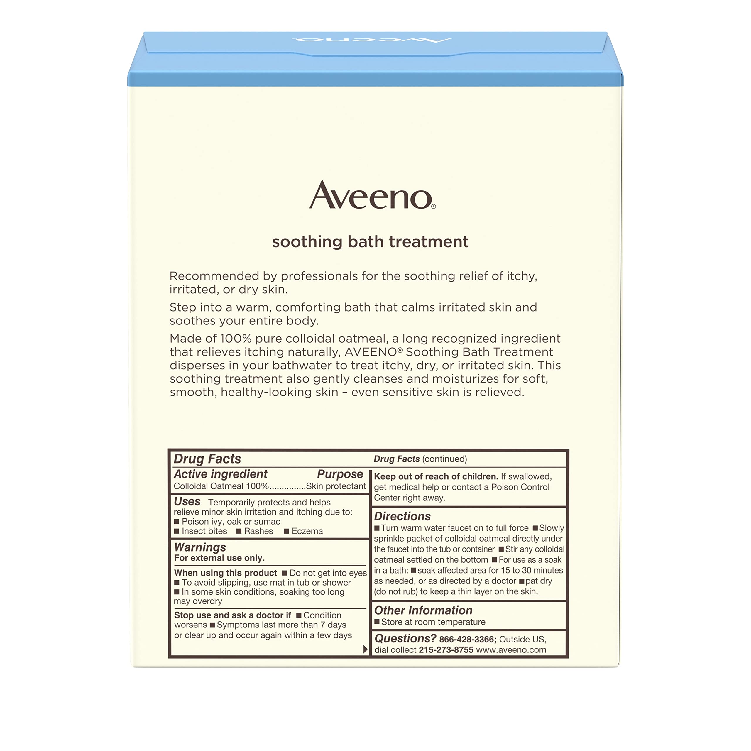Buy Aveeno Soothing Bath Treatment with 100 Natural Colloidal Oatmeal