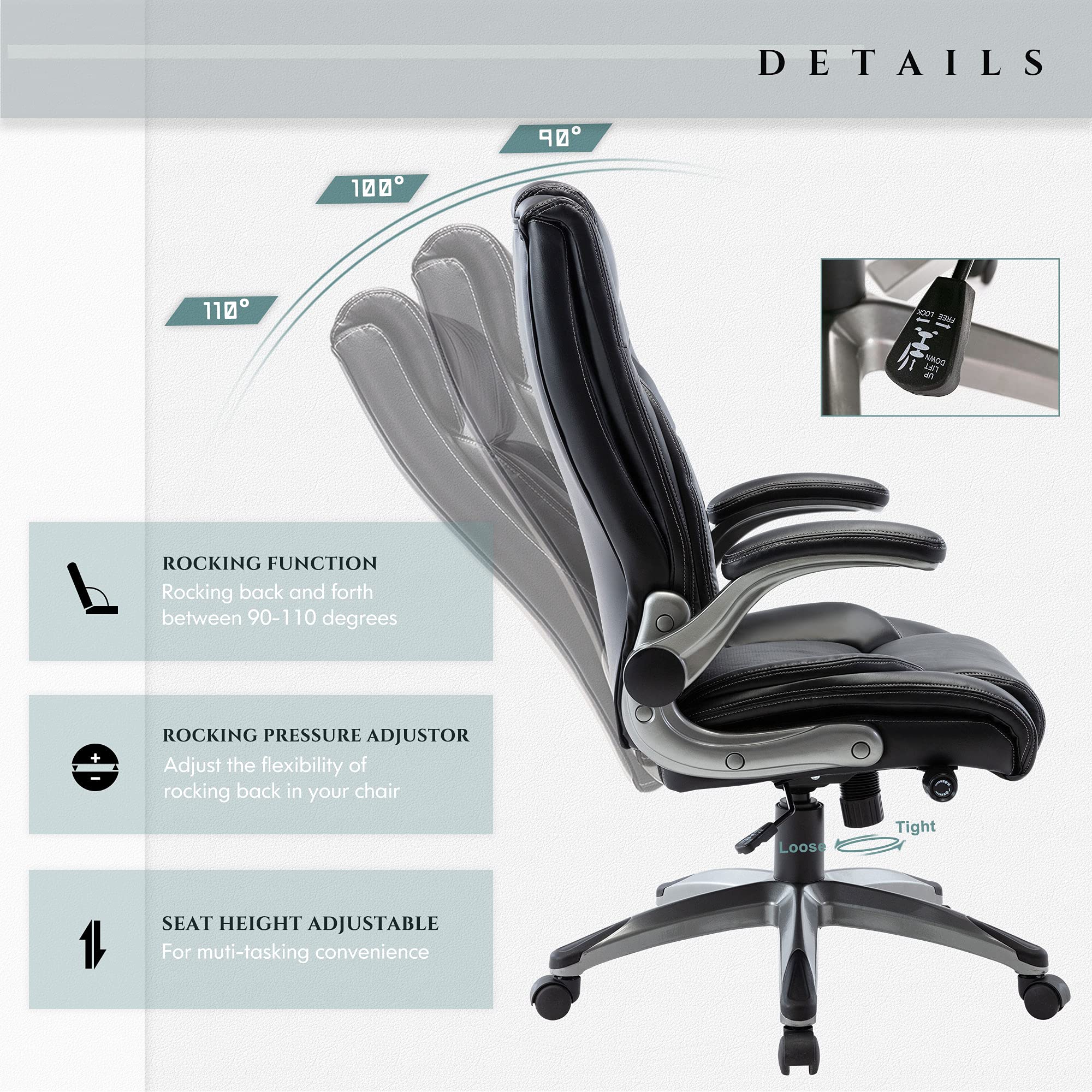 COLAMY Executive Office Ergonomic Chair