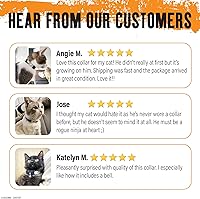 Vista 7 de Collares de gato separables Naruto para gatos niñas y niños: Collar ajustable de gatito lindo de 8.5”-12” con campana (removible), accesorios