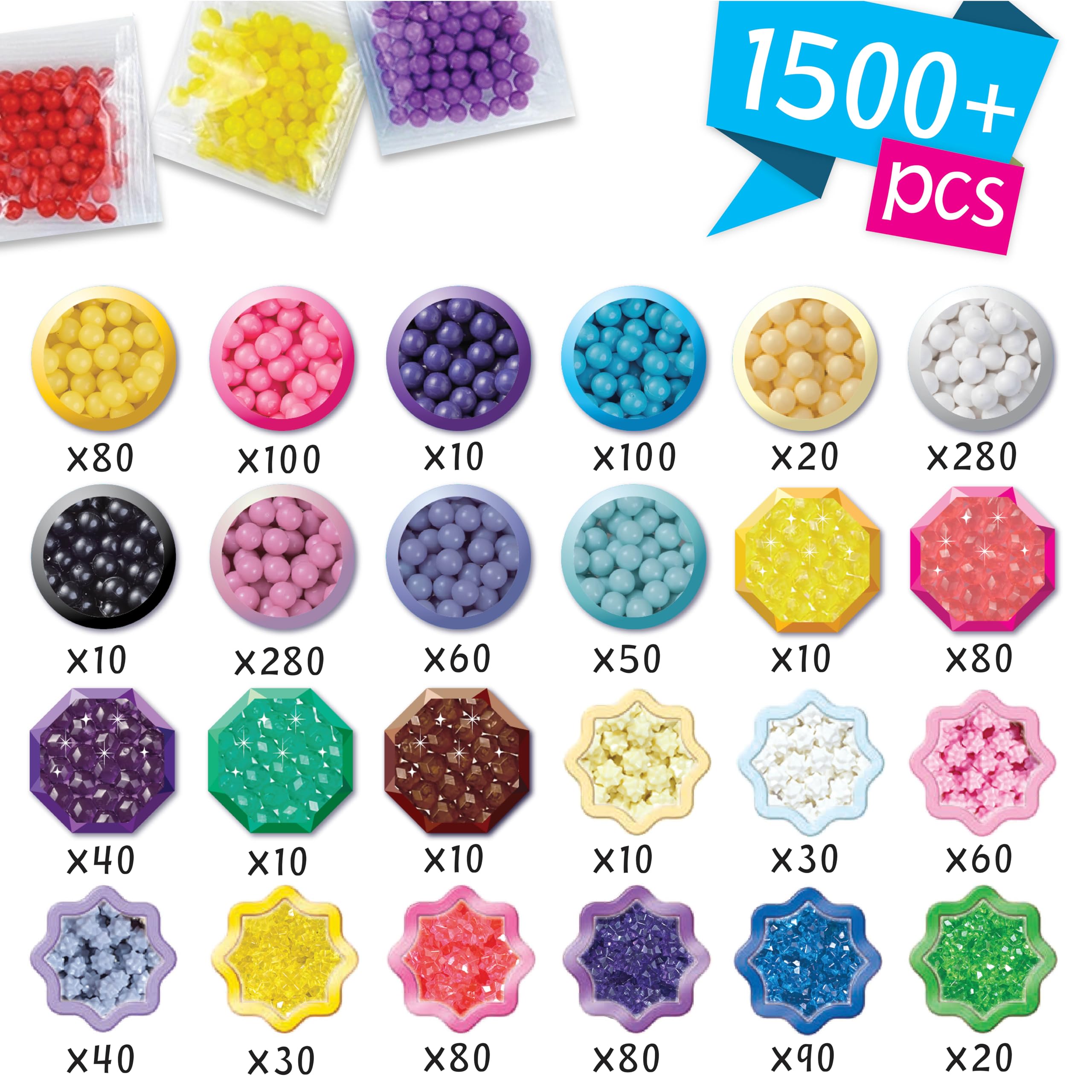 Pati-school Aquabeads 31944 Set de Unicornios Juego de Manualidades