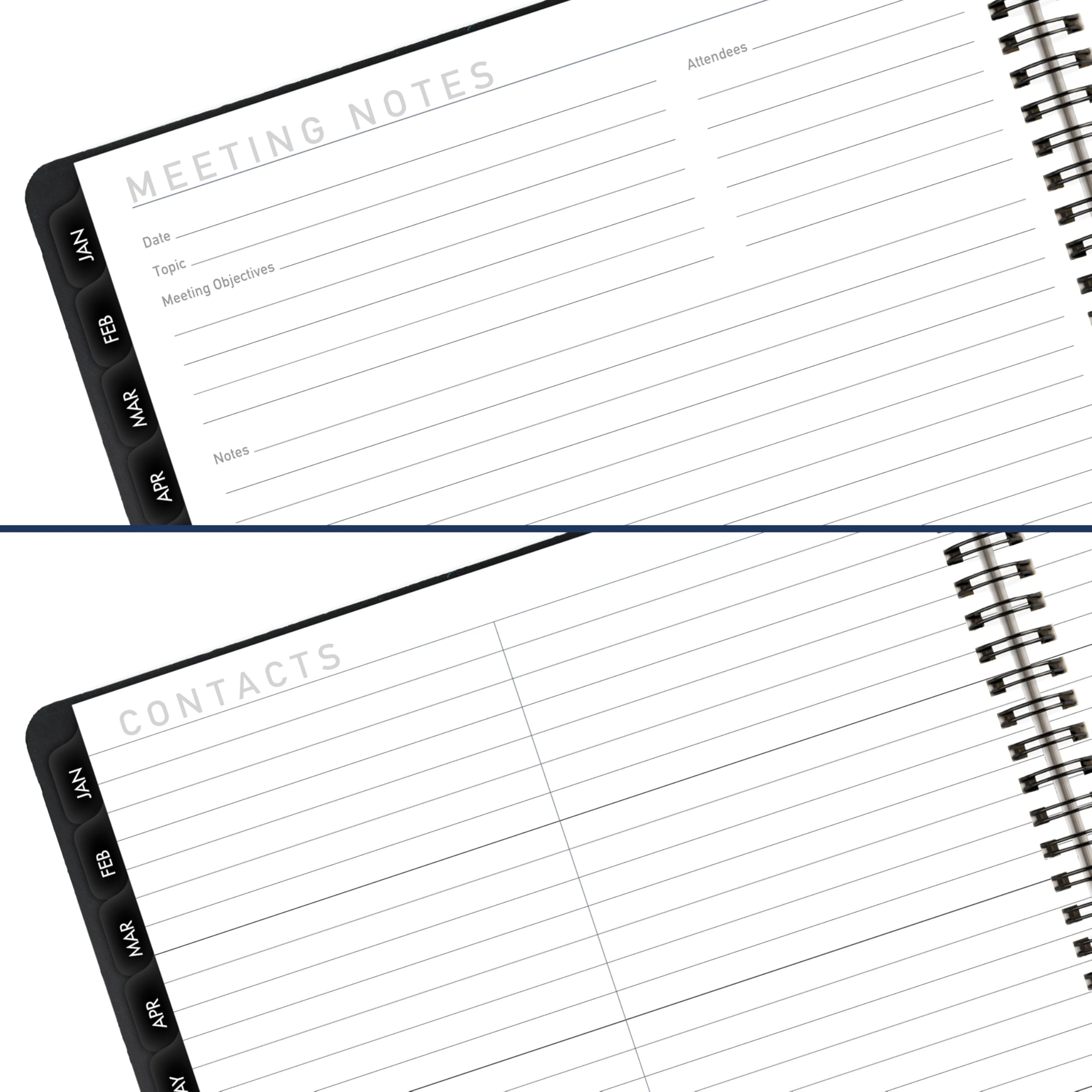 AT-A-GLANCE Agenda 2026, mensual, 9 x 11 pulgadas, grande, contemporánea, negra (70260X0526)