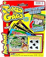 Vista 6 de Broma práctica boleto de la lotería para raspar, siempre gana 5000 dólares, paquete de 5