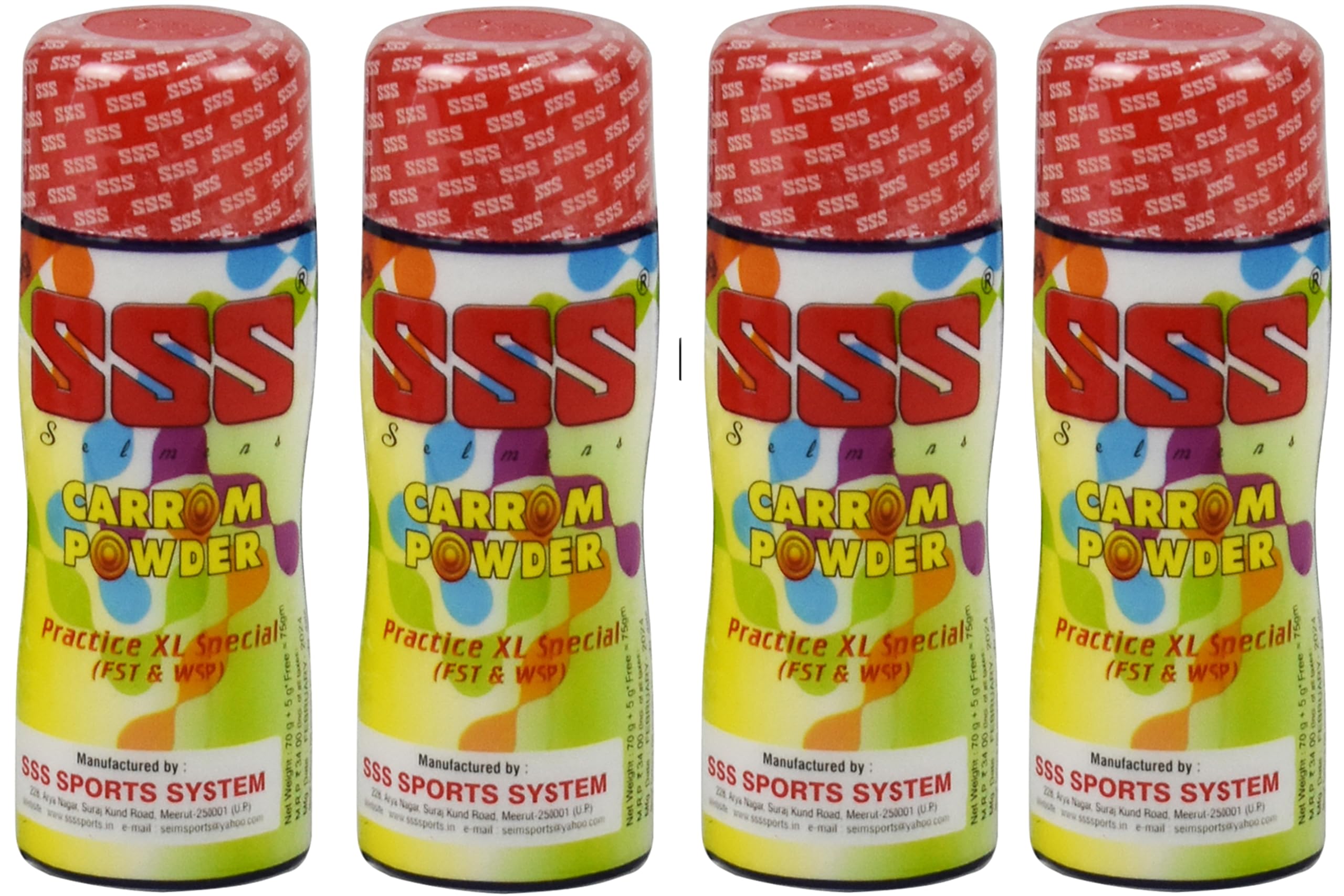 Carrom Board Powder 75g x 4