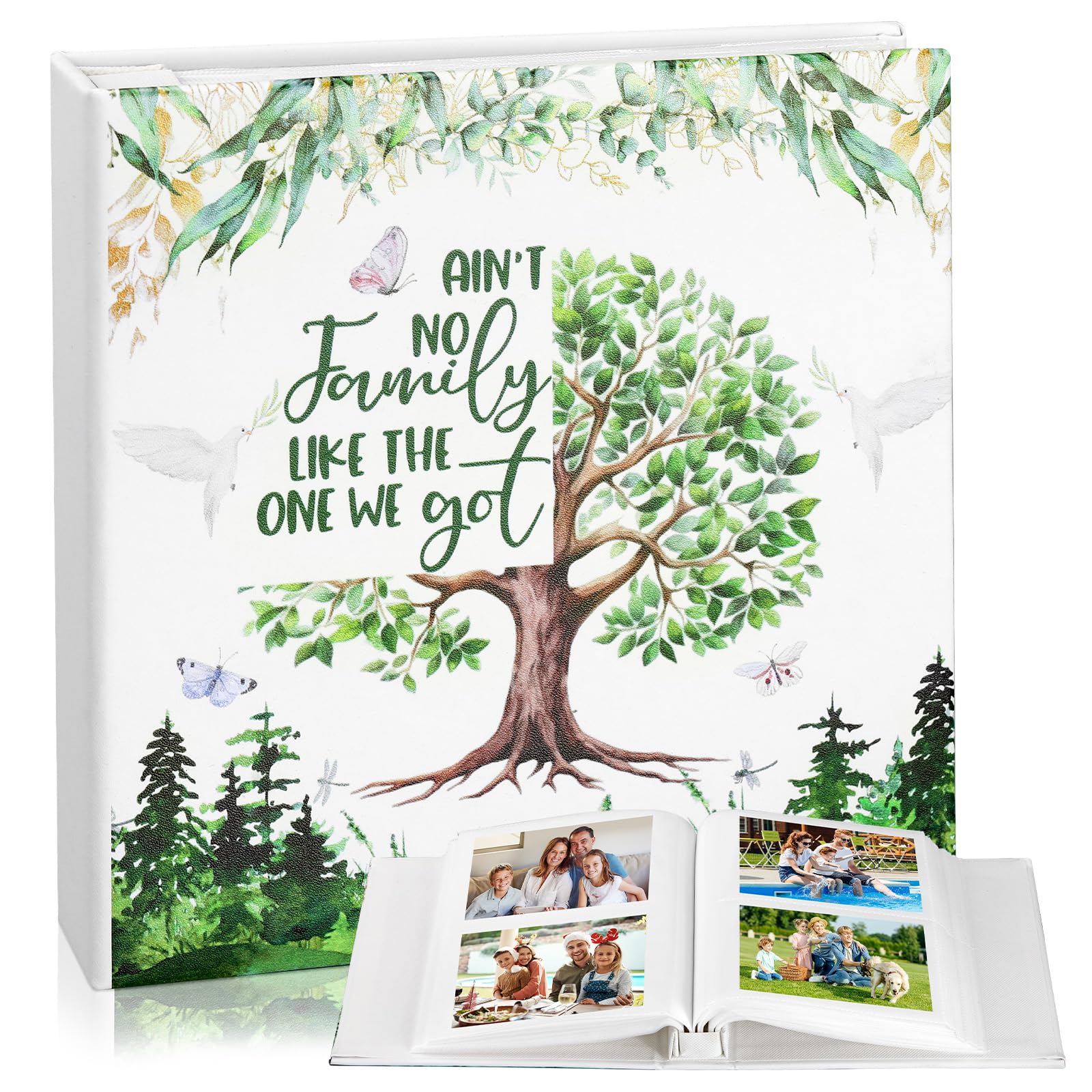 Dunzoom Family Reunion Photo Album 200 4x6, Leather Wedding Memory Book