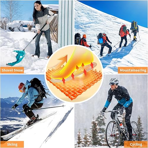 Miniatura 9 de MR.ICE - Calentadores de pies, de plantillas y corporales, desechables, con parte trasera adhesiva, parche de calefacción que se activa por aire