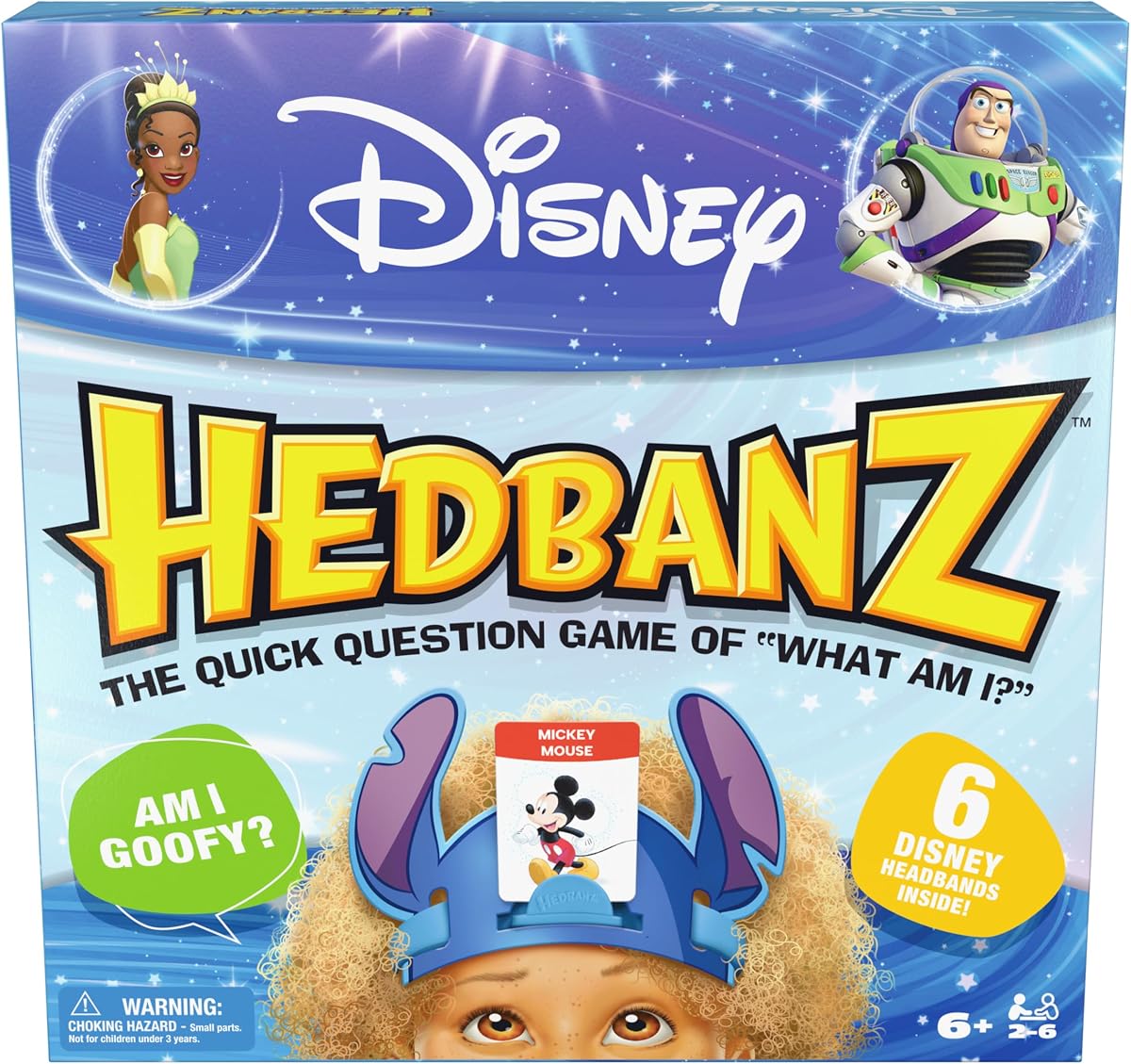 Spin Master Games Disney Hedbanz Juego de adivinanzas con imágenes Noche de juegos familiar