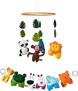 Jungle Animals Crib Mobile and Nursery Decor Set - coolthings.us